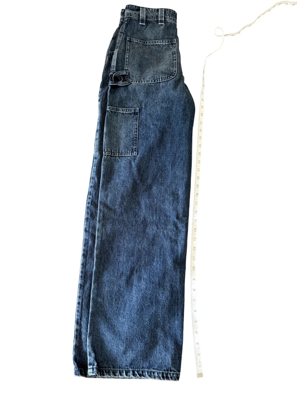 CHANEL Boyfriend Baggy Wide Leg Denim Jeans with CC side detail - Picture 2 of 4